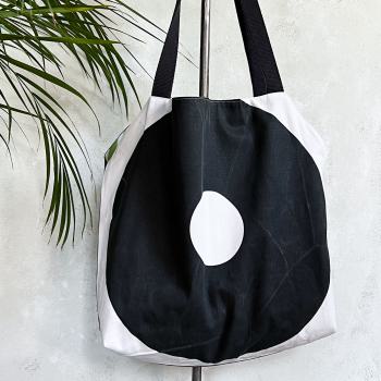 Tasche 'Black & White & Green'
